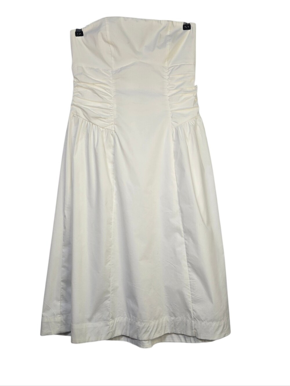 WILD FABLE (Target) Size M Strapless White Midi Dress With Front Ruching NWT